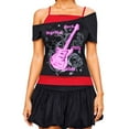 thumbnail image 1 of Womens Y2k Tops 2000s Vintage Fake Two Piece Short Sleeve T Shirt Graphic Print Crop Cute Fashion Tees, 1 of 5