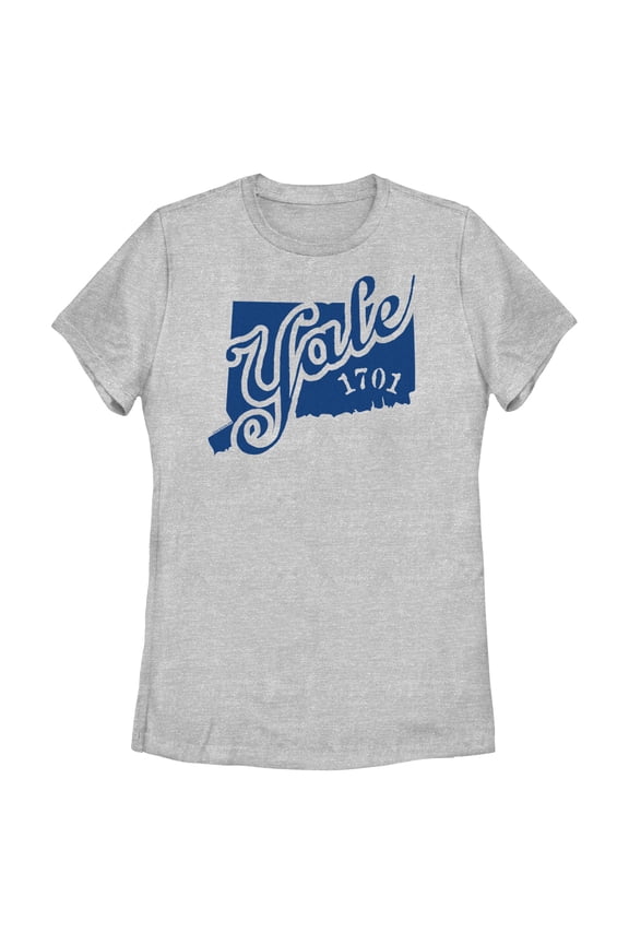 Womens Yale University 1701 School Logo T Shirt