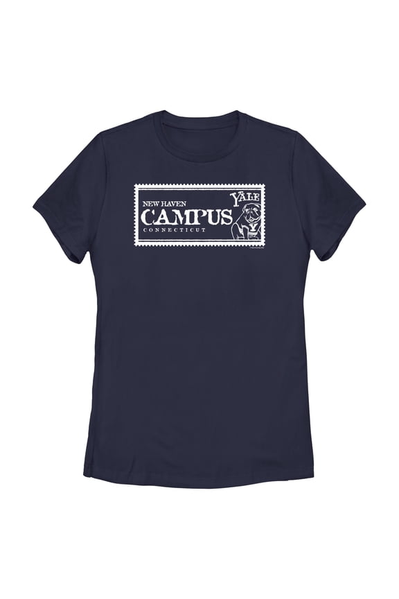 Womens Yale University New Haven Campus Stamp T Shirt
