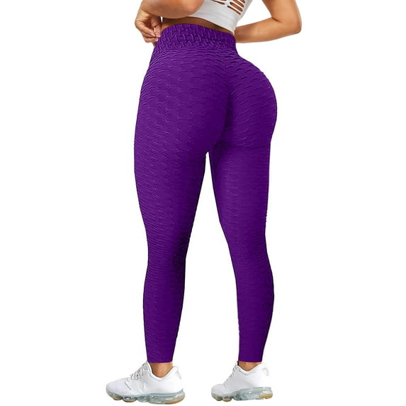 Womens Yoga Anti-Cellulite Compression Leggings Butt Lift Exercise Workout Elastic Pants Trousers