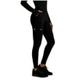 thumbnail image 1 of Womens Yoga Leggings Casual Work Pants with 5 Pockets Gym Athletic Workout Running Hiking High Waisted Tummy Control, 1 of 5