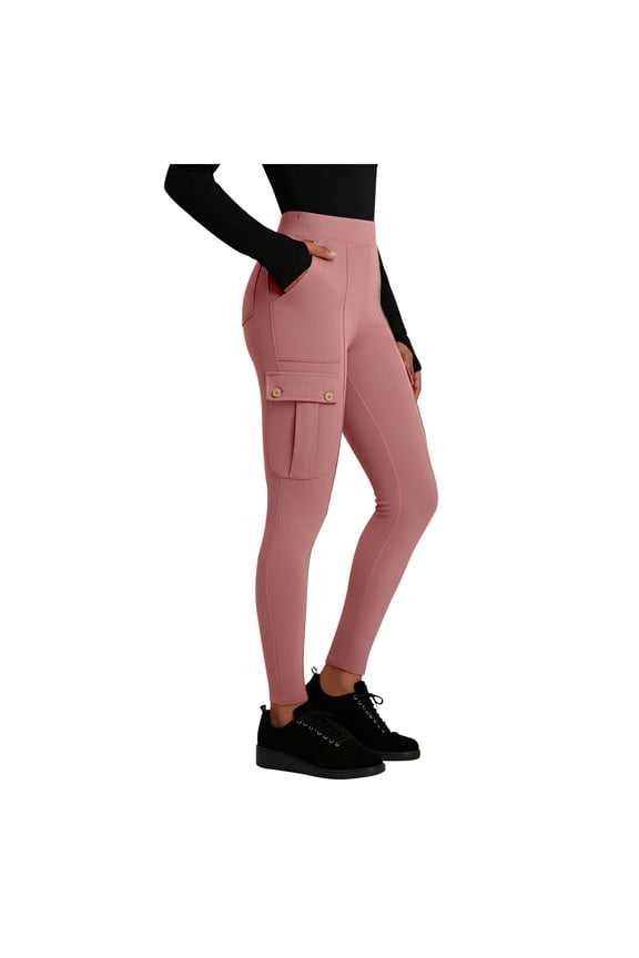 Womens Yoga Leggings Casual Work Pants with 5 Pockets Gym Athletic Workout Running Hiking High Waisted Tummy Control