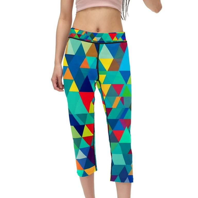 Colorful workout capris sales
