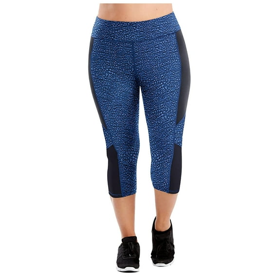 Womens Yoga Pants Color Block Capri Pants High Waisted Buttery Soft Workout Leggings Tummy Control Naked Feel Stretchy Women Leggings