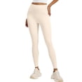 thumbnail image 1 of OIOLOYJM Womens Yoga Pants High-Waisted Tummy Control Yoga Leggings Casual Lounge Workout Athletic Booty Tights Beige L, 1 of 5