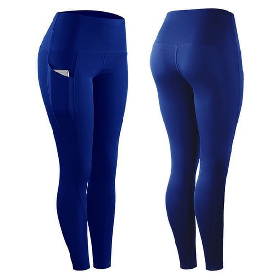 Womens Yoga Pants, High Waisted Tummy Control Yoga Pants, Tummy Control Running Legging with Pockets, Workout Leggings for Women(Size:2XL)