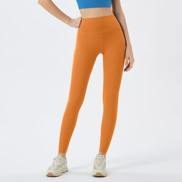 Womens Yoga Pants │ Leggings for Women, High Waisted Pants, High Waisted Leggings for Women - Soft Athletic Tummy Control Pants for Running Cycling Yoga Workout, Earthy Yellow, One Size