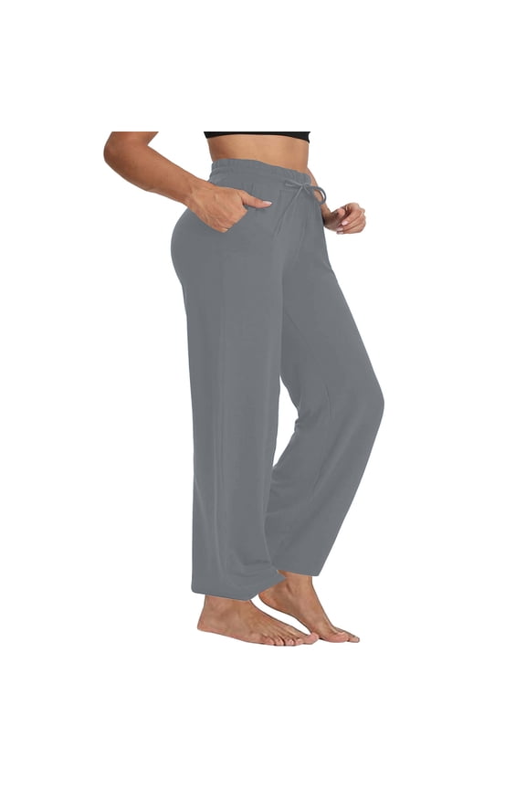 Womens Yoga Pants Plus Size High Waist Tummy Control Straight Leg Pant Workout Running Comfort Leggings for Women Lounge Wear