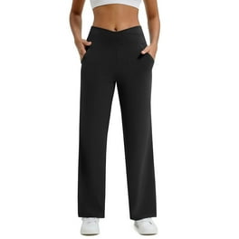 Riforla Pants High Elastic Buckles Jogger Crotch Long Wasit