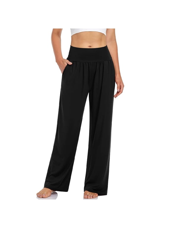 Women's Wide Leg High Waisted Relaxed Fit Loose Sweatpants