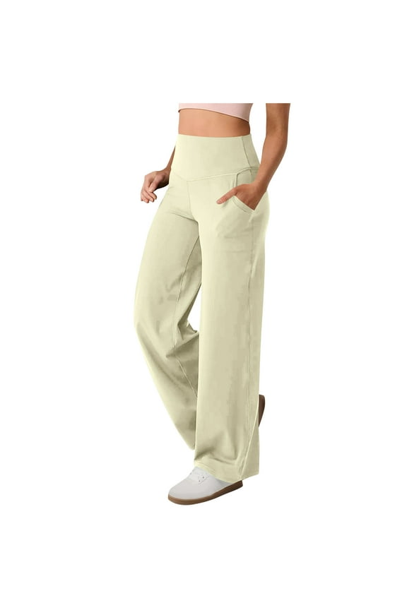 Womens Yoga Pants with Pockets Tbopshirt Long Solid Color Hip Lift Fitness High Waist Elastic Exercise Yoga Leggings S-XXL