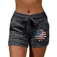 thumbnail image 1 of Womens Yoga Shorts Independence Day Women Quick Drying Casual Sports Butterfly Print Elastic Short, 1 of 6