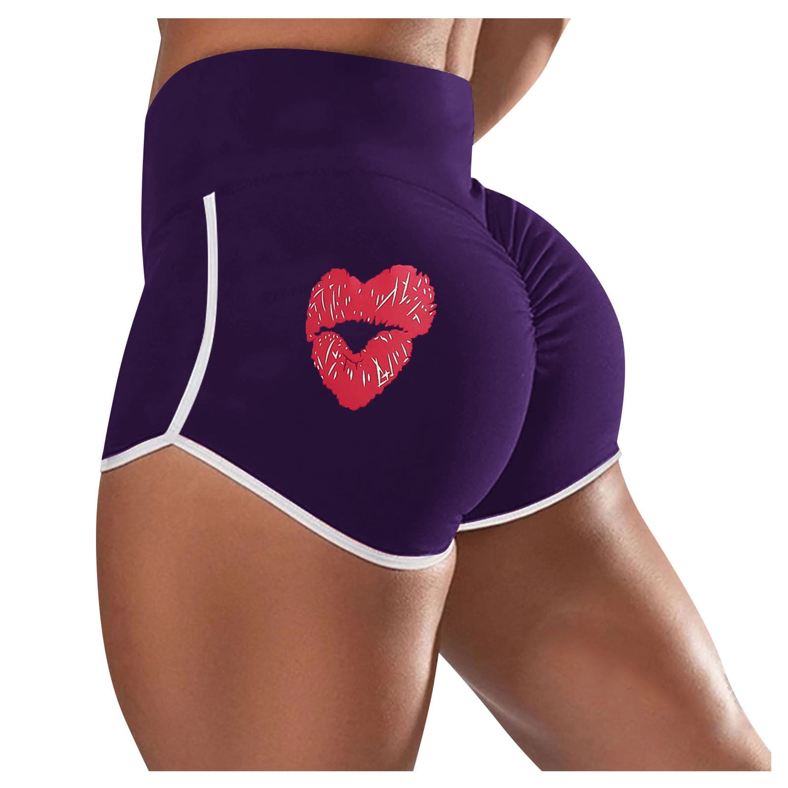 LissKiss Purple Women's Stretchy Yoga Panty Shorts - Purple Shorts :  : Clothing, Shoes & Accessories