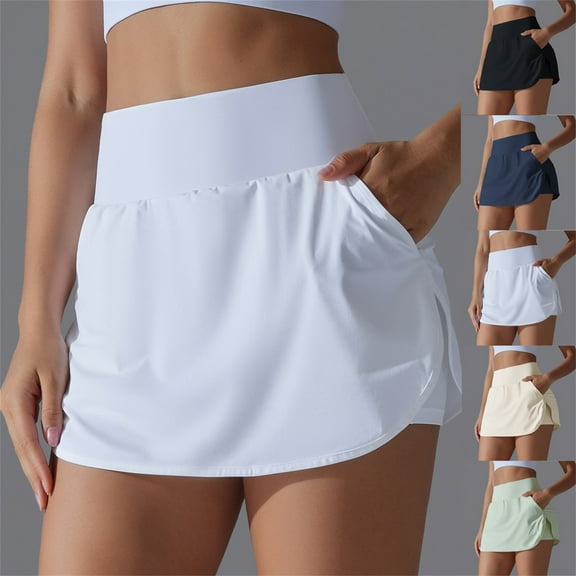 Womens Yoga Shorts Women’s Elastic Waist Summer Solid Casual With Pockets Outing Shorts Pants,Blue M