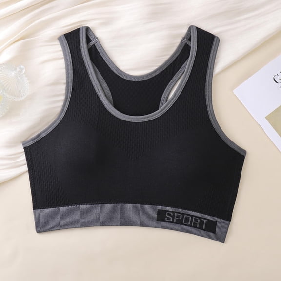Womens Yoga Sports Bras No Underwire Seamless Bralettes for Women Racerback Pullover Lightweight Running Underwear Bra