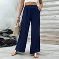 thumbnail image 1 of Womens Yoga Sweatpants Wide Leg High Waisted Lounge Pajamas Pants Casual Palazzo Trousers with Pockets High Waisted Athletic Workout Soft Yoga Pants (Available in Plus Size), 1 of 8