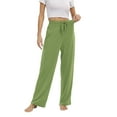 thumbnail image 1 of Womens Yoga Sweatpants Wide Leg Lounge Pajamas Pants Comfy Drawstring Workout Pants, 1 of 6
