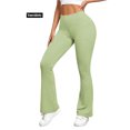 thumbnail image 1 of Womens Yoga Workout Pants High Waist Flare Yoga Pants for Women Stretch Workout Leggings Green L, 1 of 6