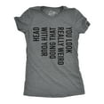 thumbnail image 1 of Womens You Look Really Weird Doing That With Your Head T Shirt Funny Sideways Print Tee Womens Graphic Tees, 1 of 9