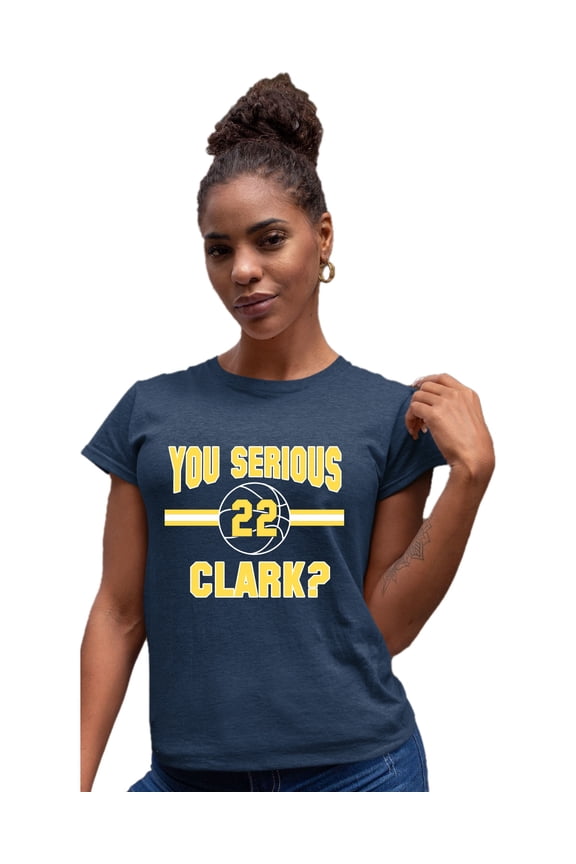 Womens You Serious Clark? Deluxe Soft T-Shirt