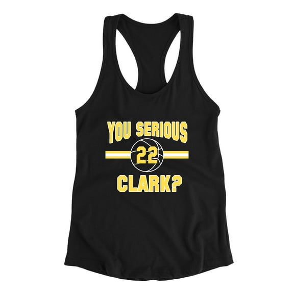 Womens You Serious Clark? Sleeveless Tank Top T-Shirt