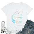 thumbnail image 1 of Womens Your wings were ready but my heart was not T-Shirt White 3X-Large, 1 of 5