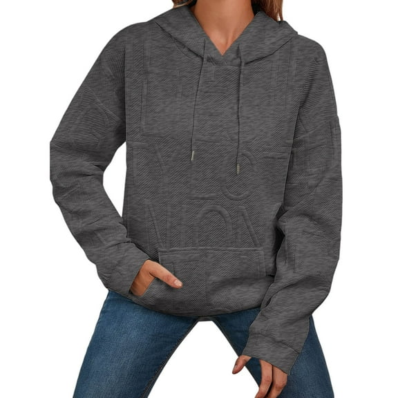 Womens Zip Up Hoodies Oversized Gym Hoodie Look Women's Hoodies Pullover Oversized Streetwear Sweatshirt With 3D Letter Print Casual Comfortable Hooded Top
