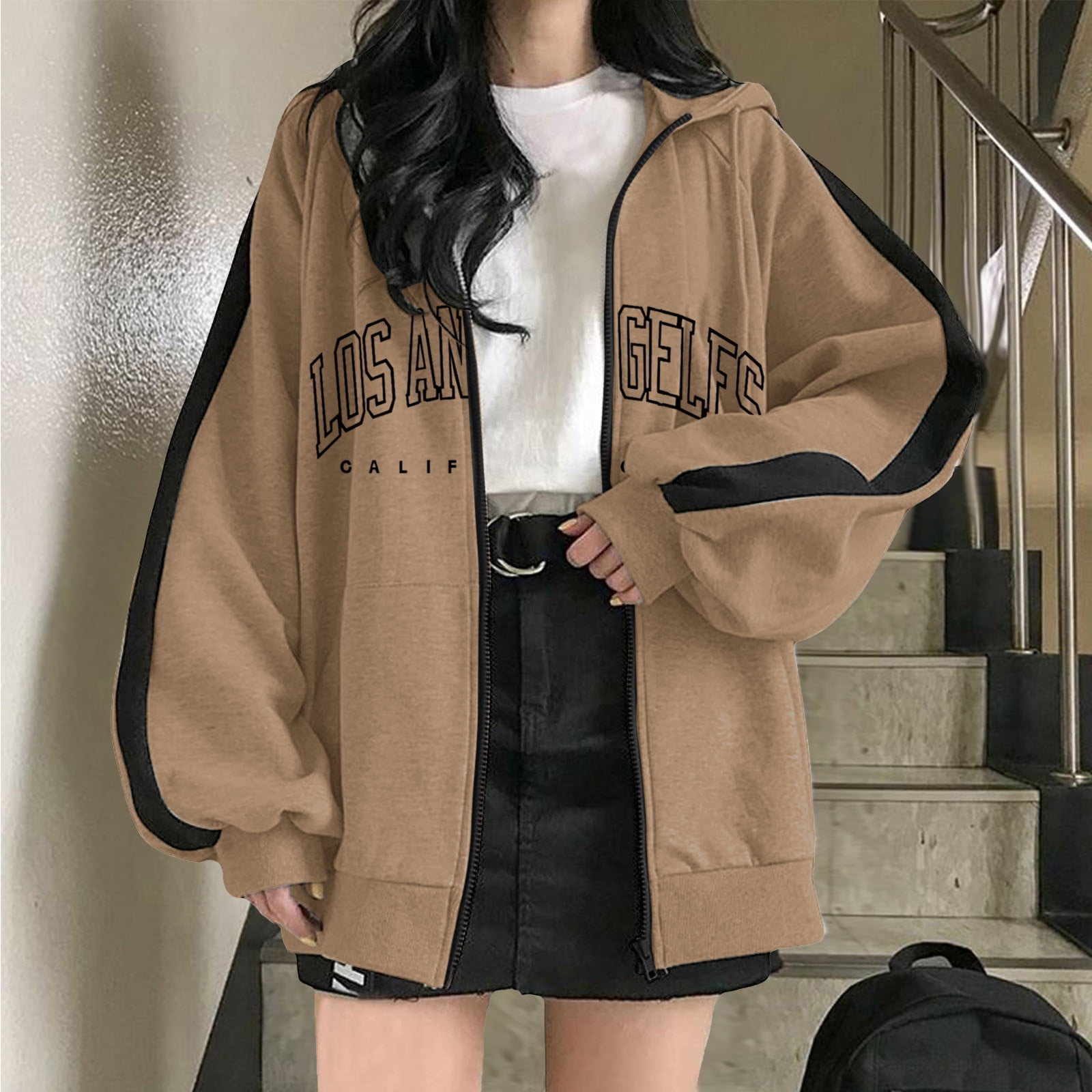 Cute outfits with zip hotsell up hoodies