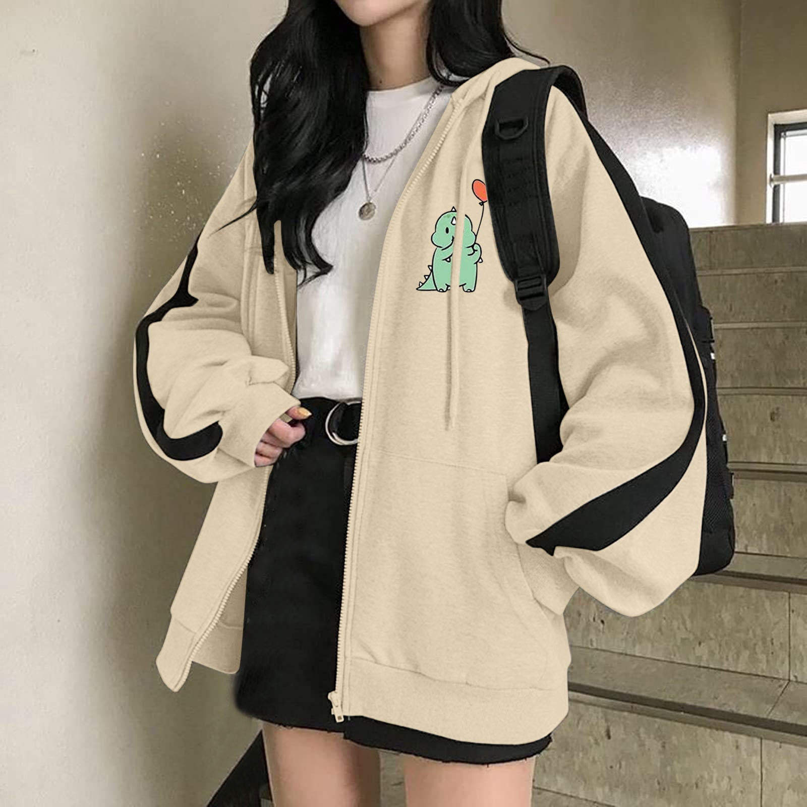 Womens Zip Up Hoodie Fashion Oversized Plain Hoodies Comfy Plus Size  Sweatshirts Cute Jackets For Teen Long Zipper Sweatshirts Women Womens Side Zip  Hoodie - Walmart.com
