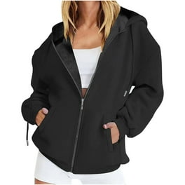 APEXFWDT Women's Full Zip Up Hoodie Long Sleeve Hooded