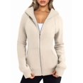 thumbnail image 1 of Womens Zip Up Hoodies Fleece Jackets Oversized Sweatshirts Fall Fashion Outfits Sweaters Winter Clothes  XL, 1 of 7