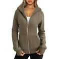 thumbnail image 1 of Womens Zip Up Hoodies Fleece Jackets Sweatshirts Fall Outfits Sweaters With Pockets Winter Y2k Clothes, 1 of 13