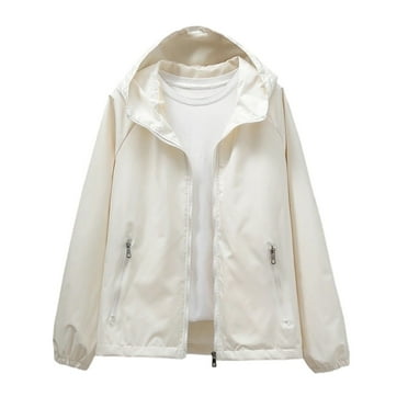 Womens Zip Up Jackets Solid Color Long Sleeve Loose Fit Coat Casual Fashion Lightweight Tops Trendy 205
