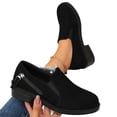 thumbnail image 1 of Womens Zipper Chunky Low Heeled Shoes Round Toe Comfortable Dress Shoes Business Wedding Office Shoes Women's Casual Loafers, 1 of 9