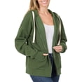 thumbnail image 1 of Womens Zipper Hoodie Sweat Jacket, 1 of 8