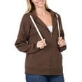 thumbnail image 1 of Womens Zipper Hoodie Sweat Jacket, 1 of 8