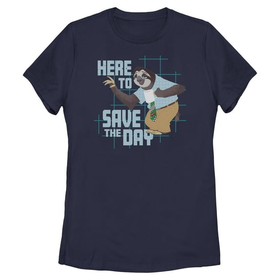 Womens Zootopia 2 Flash Slothmore Here To Save the Day T Shirt