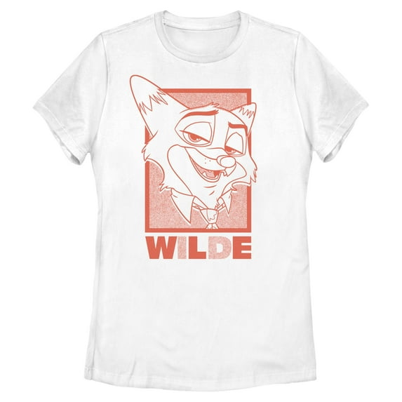 Womens Zootopia 2 Nick Wilde Classic Orange Portrait T Shirt