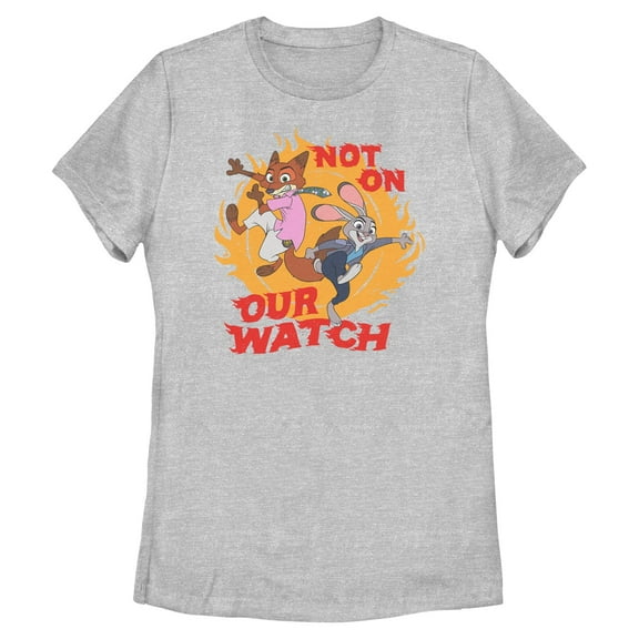 Womens Zootopia 2 Nick and Judy Not on Our Watch T Shirt