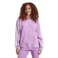 thumbnail image 1 of Womens adidas Essentials 3-Stripes Oversized Fleece Sweatshirt Color: Preloved Purple Size: XX SMALL, 1 of 4
