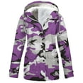thumbnail image 1 of Womens and Men winter jacket Women Solid Rain Jacket Outdoor Plus Size Hooded Raincoat Windproof Windbreaker, 1 of 3