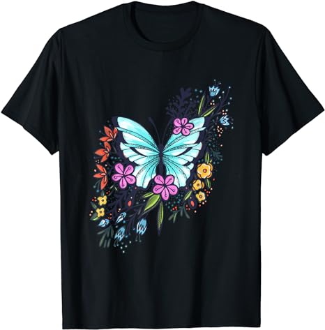 Flowers & Butterflies T-Shirt