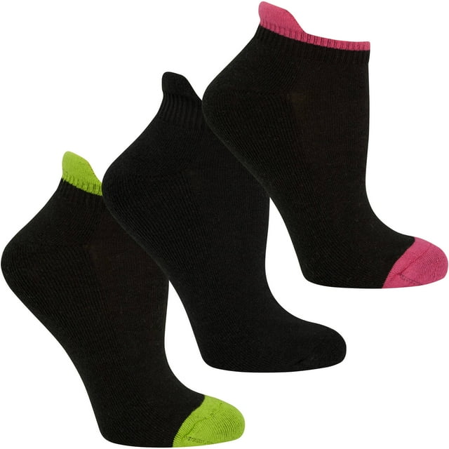 Womens cotton stretch low cut tab socks 3 pack