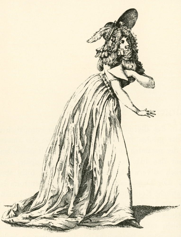 Womens fashion during the French Revolution From Illustrierte Sittengeschichte vom Mittelalter bis zur Gegenwart by Eduard Fuchs published 1909 Canvas Art - Ken Welsh Design Pics (12 x 15)