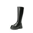 thumbnail image 1 of DREAM PAIRS Knee High Boots, Comfortable Chunky Platform Round-Toe Side Zip Boots for Women, 1 of 7