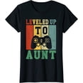 thumbnail image 1 of Womens leveled up to aunt promoted to aunt T-Shirt, 1 of 4