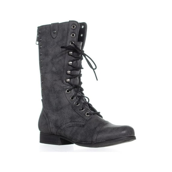 Womens madden girl Galeriaa Lace Up Combat Boots, Black