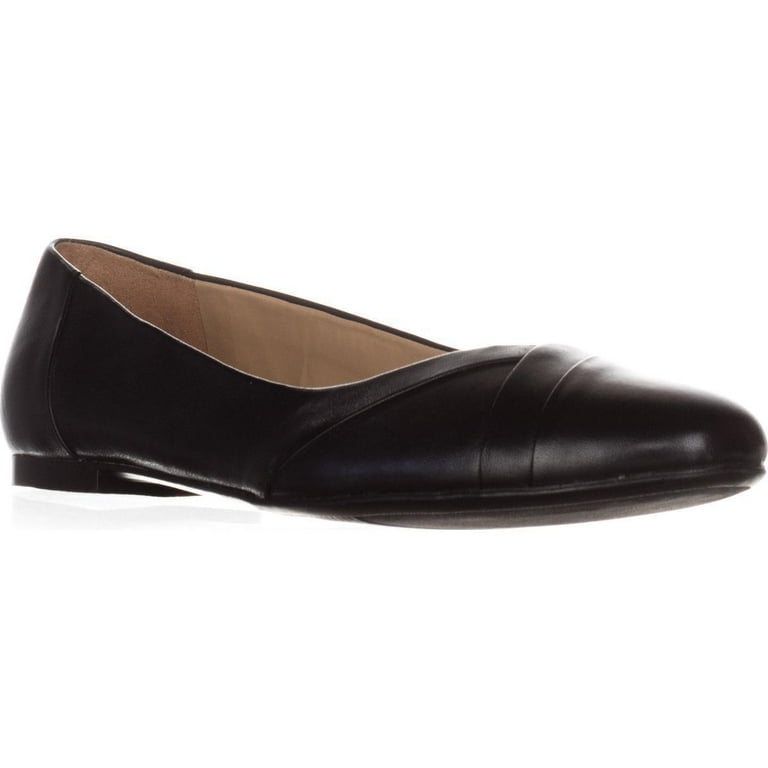 Naturalizer black sales leather flats