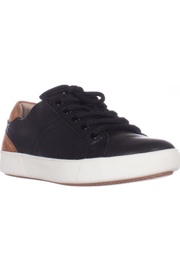 Womens naturalizer Morrison Low Rise Fashion Sneakers, Black Leather