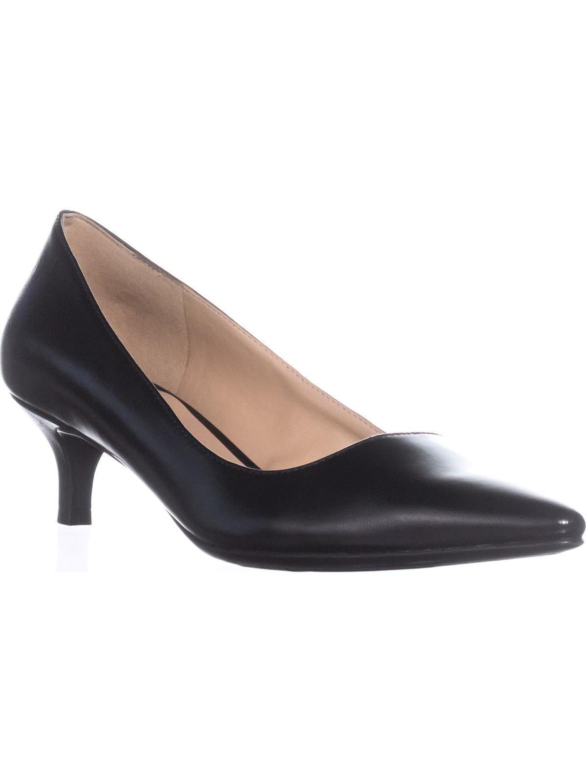 Womens naturalizer Pippa Kitten Heel Pumps, Black Leather, 10 W US -  Walmart.com